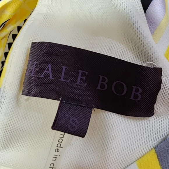 HALE BOB Chic Yellow Floral Mini Dress, Size Small - Picture 5 of 6